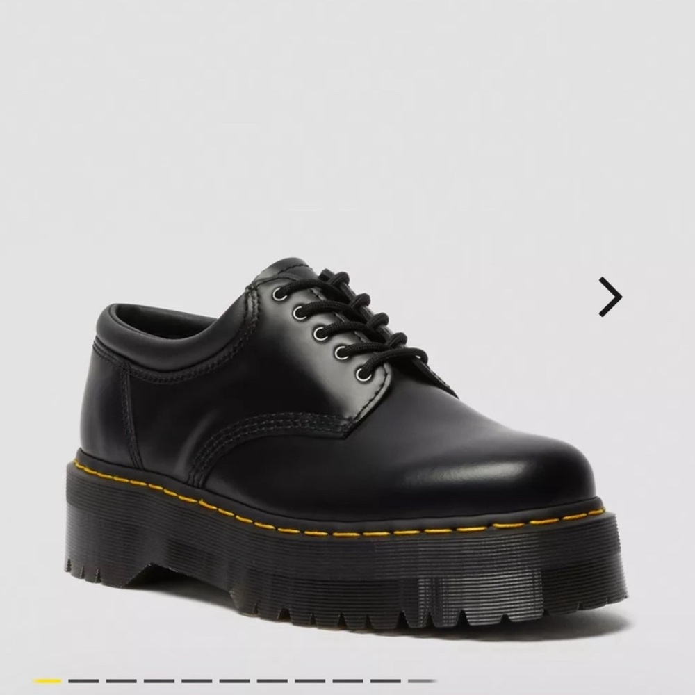 Doc Marten low rise platform shoes